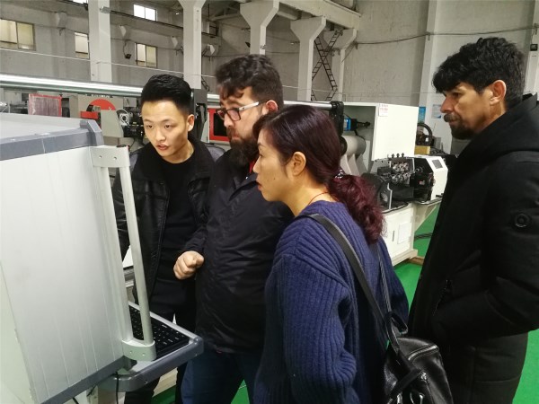 土耳其客戶驗收貝朗雙頭機 土耳其客戶驗收貝朗雙頭機